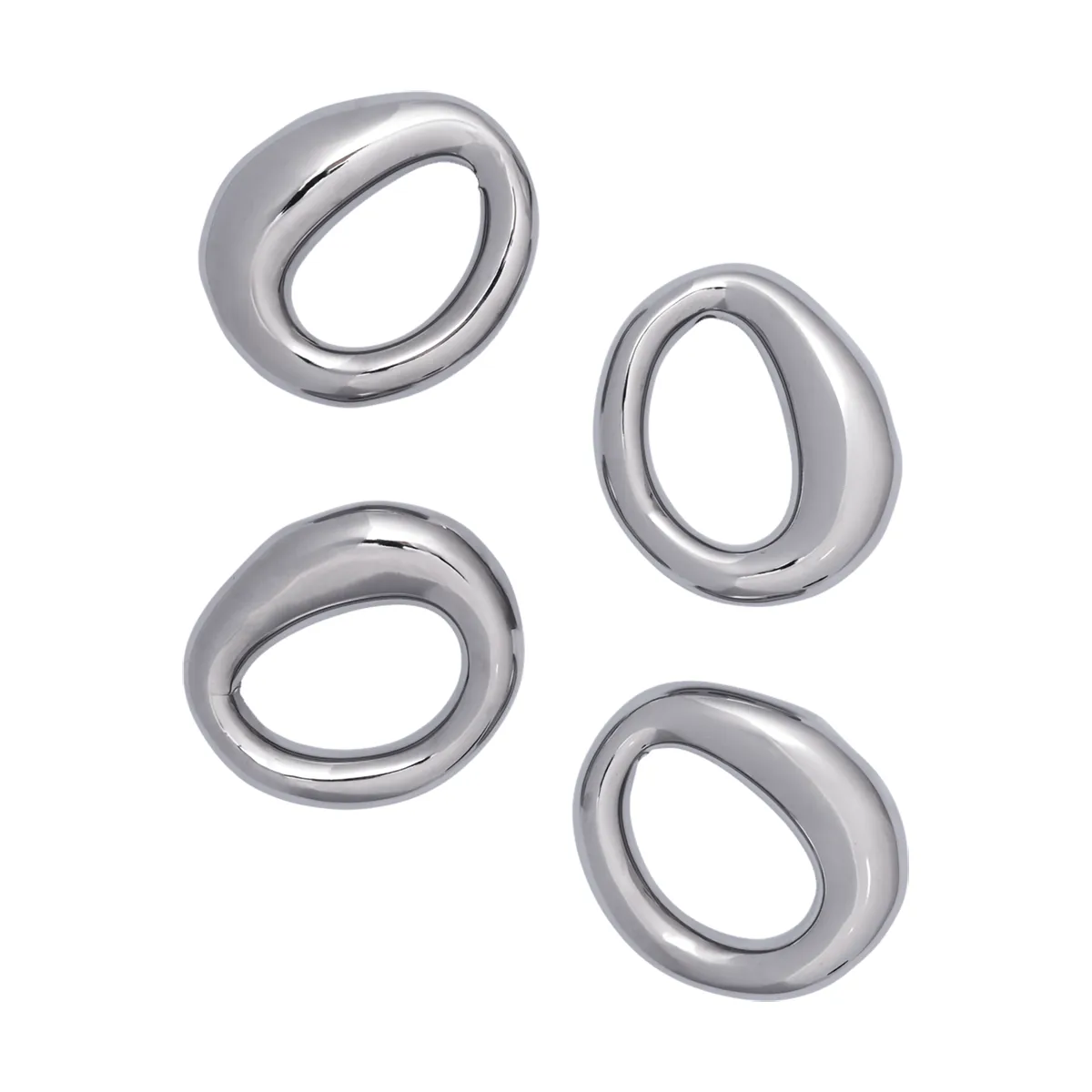 Ferm Living Orrith serviettering 4-pak Silver