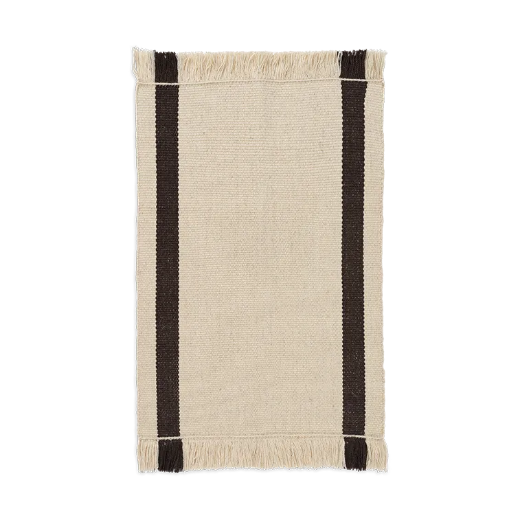 Ferm Living Paillasson Calm kelim Off-white, Coffee, cm