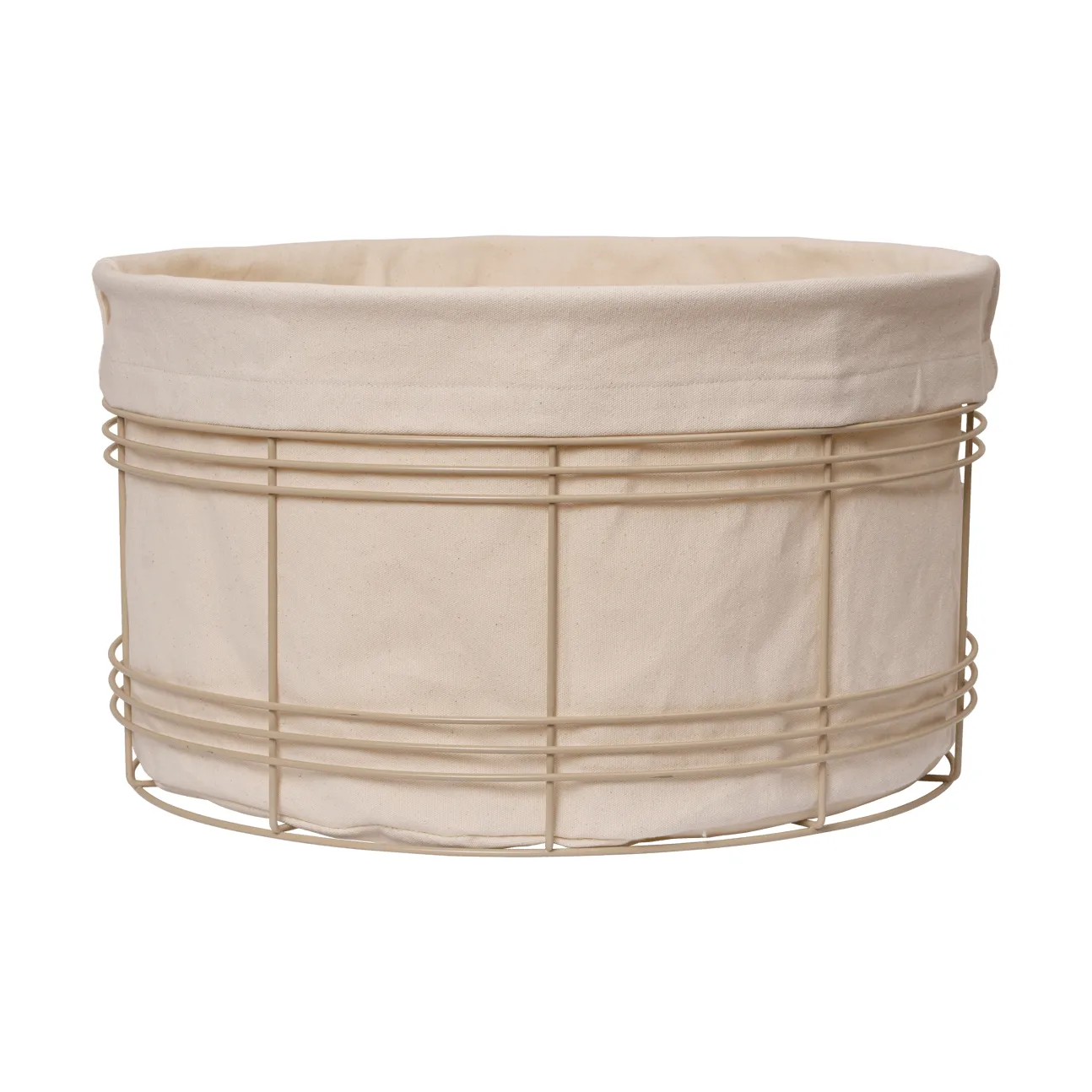 Ferm Living Panier de rangement Fio Cashmere-natural, Ø53x30,2 cm