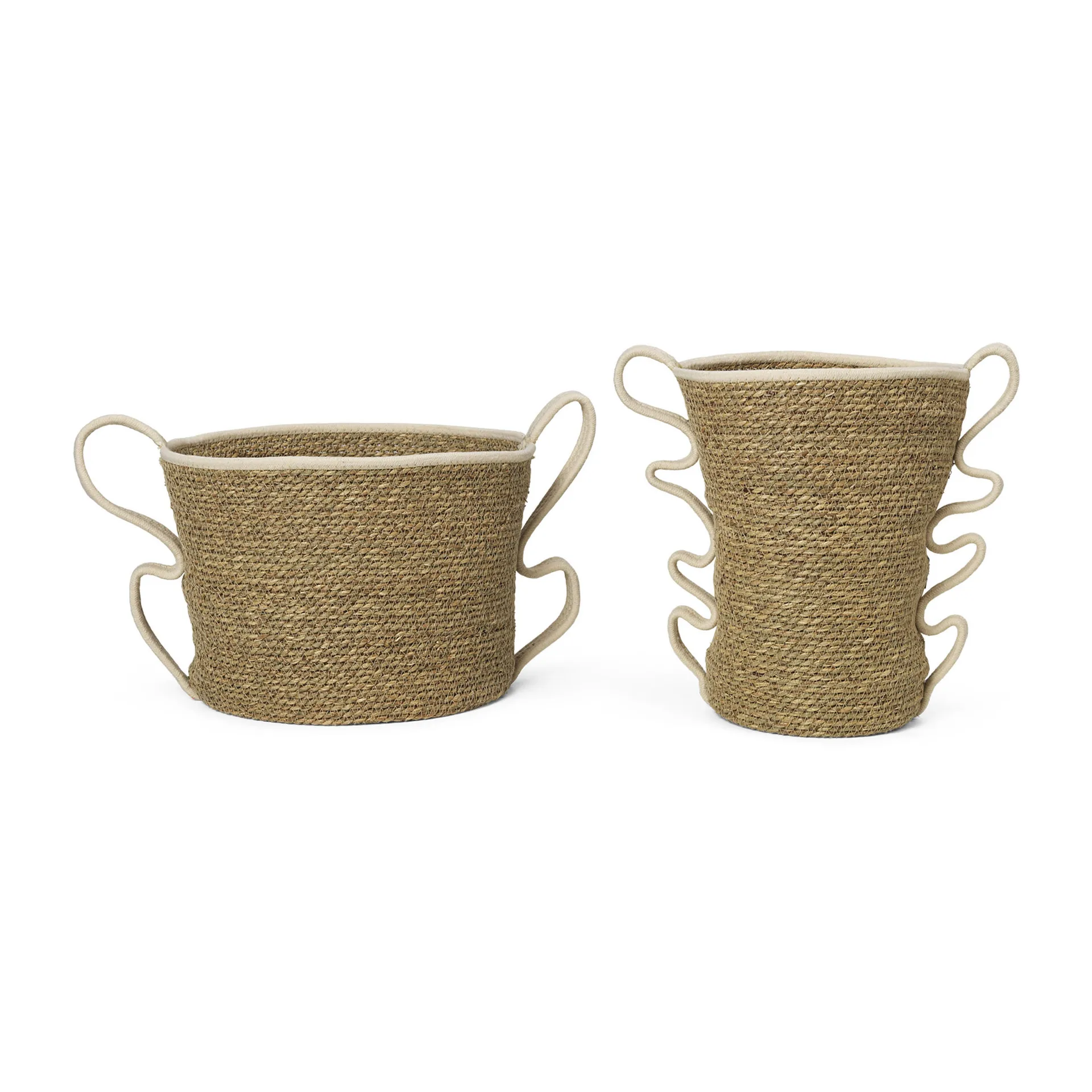 Ferm Living Panier de rangement Verso 2 pièces Off-white