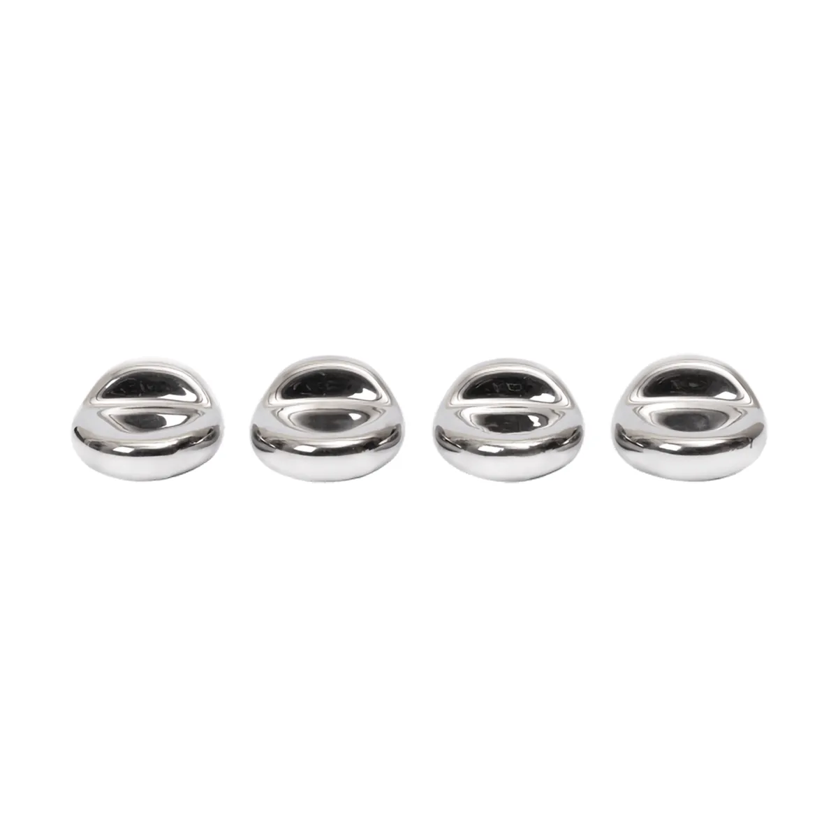 Ferm Living Pieds pour pot de fleurs Nube lot de 4 Argent