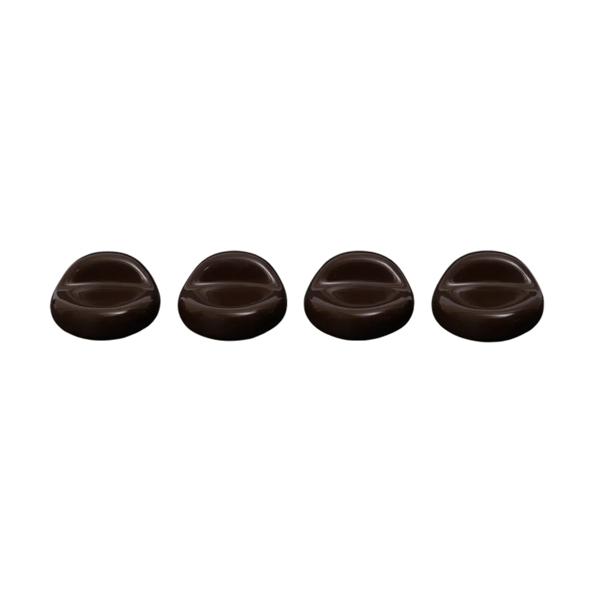 Ferm Living Pieds pour pot de fleurs Nube lot de 4 Carob brown