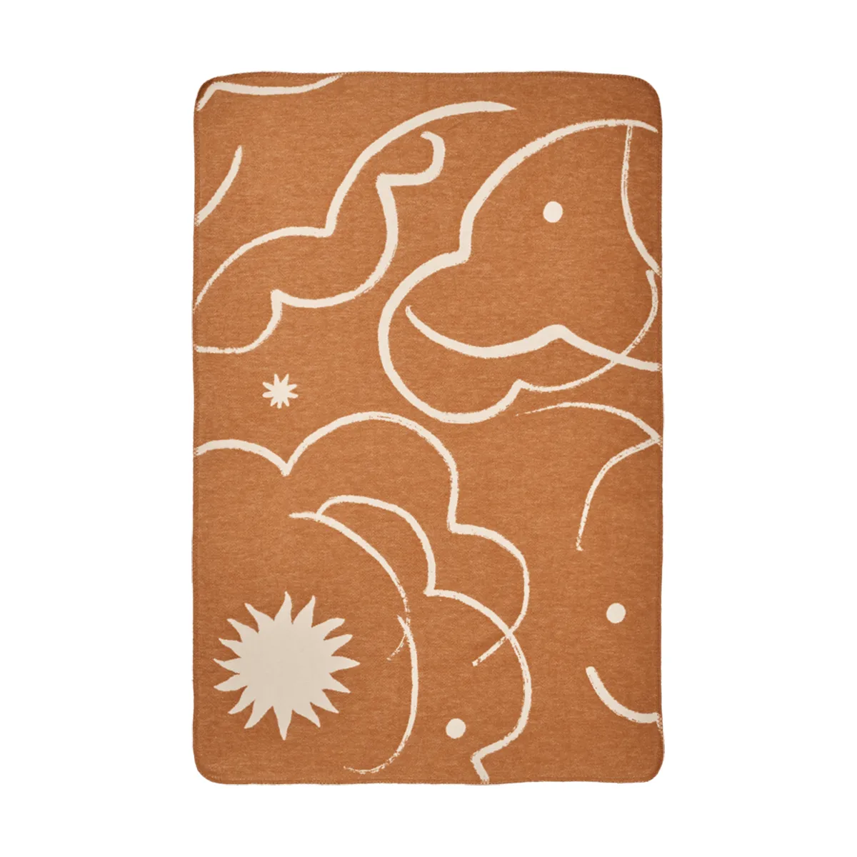 Ferm Living Plaid Skye Sienna-parchment, cm