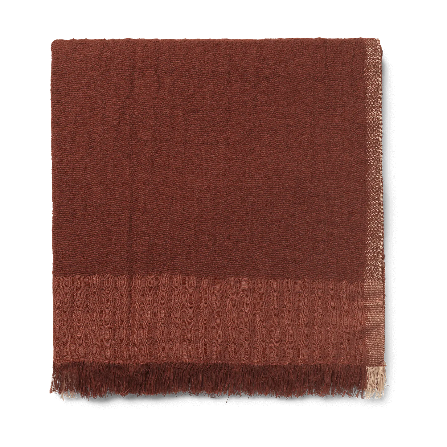 Ferm Living Plaid Weaver cm Marron rouge