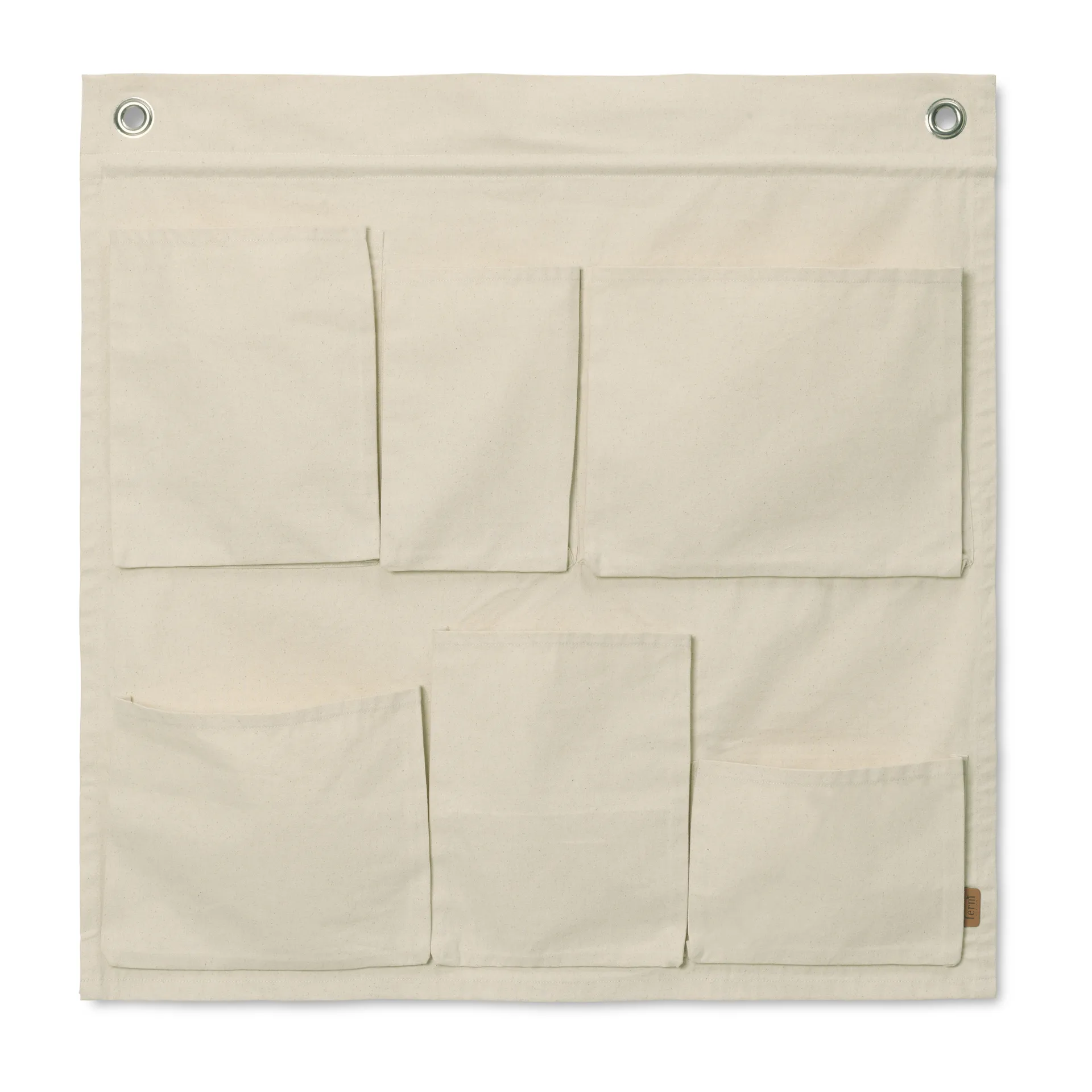Ferm Living Pochettes murales en toile rangement mural cm
