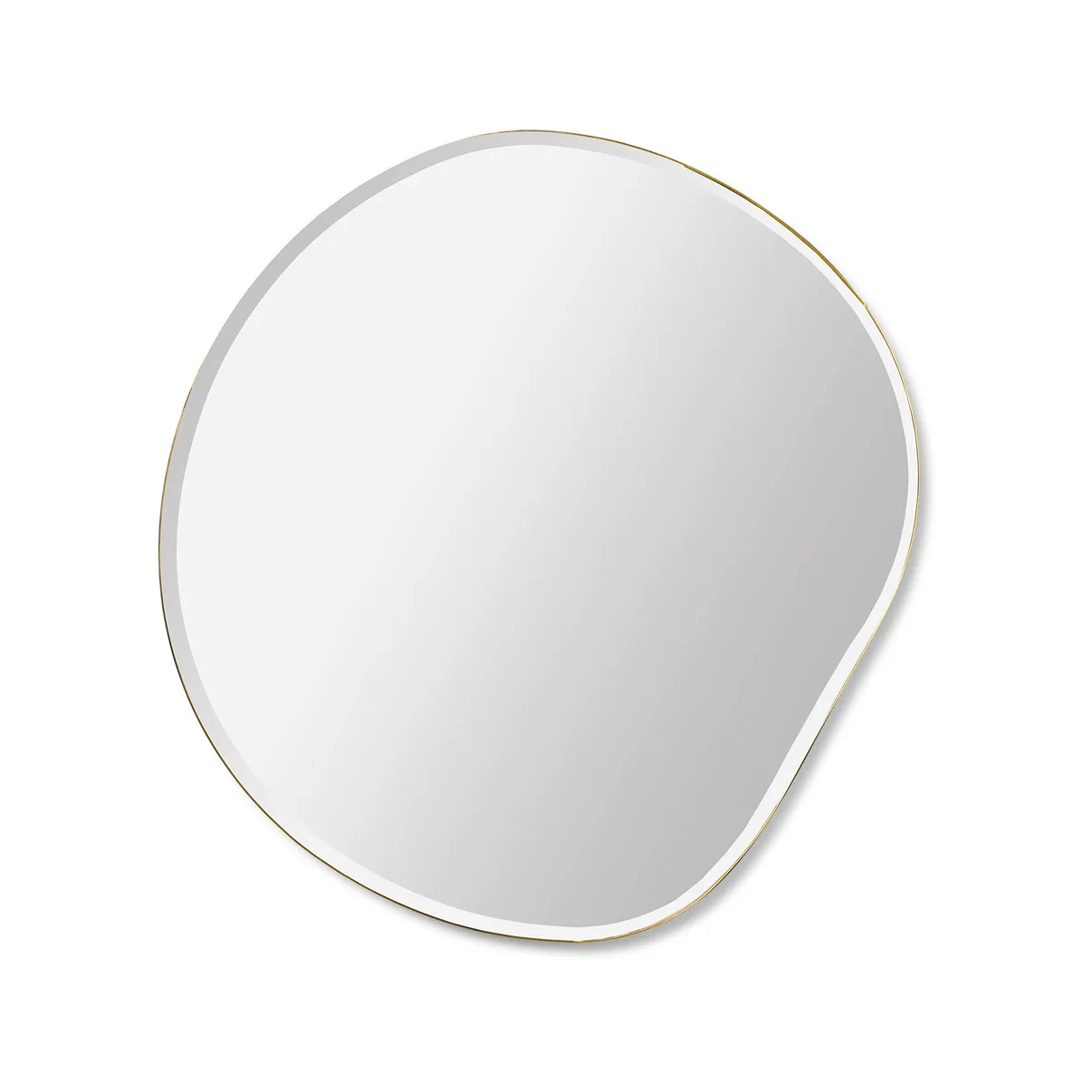 Ferm Living Pond spejl Small brass