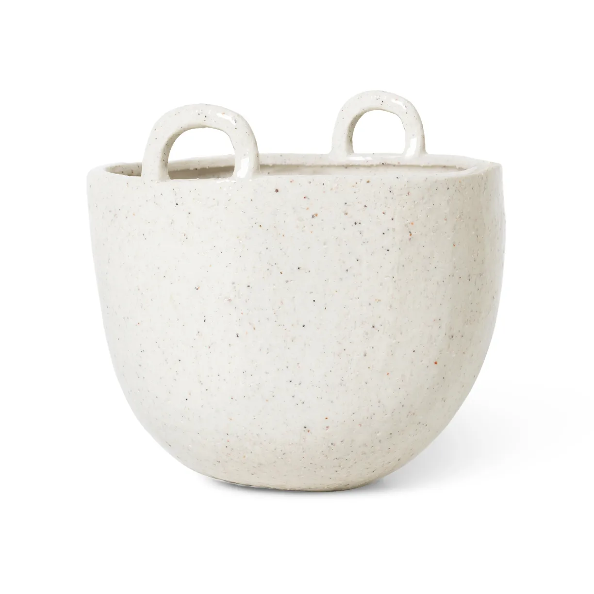 Ferm Living Pot Speckle Ø18.5 cm Blanc cassé