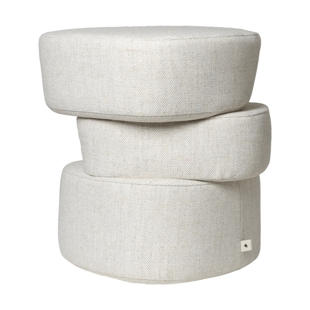 Ferm Living Pouf Plyo staple Off-white