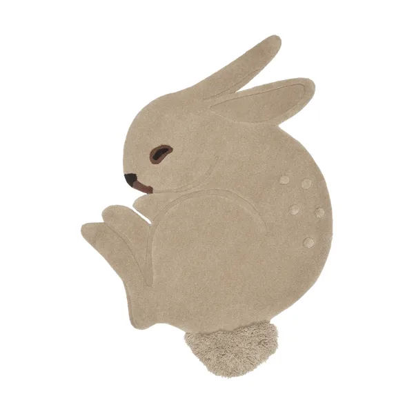 Rabbit tuftad matta, Cashmere, 88x120 cm