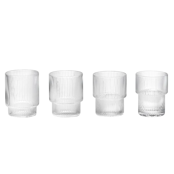 Ripple glas 4-pack, klar