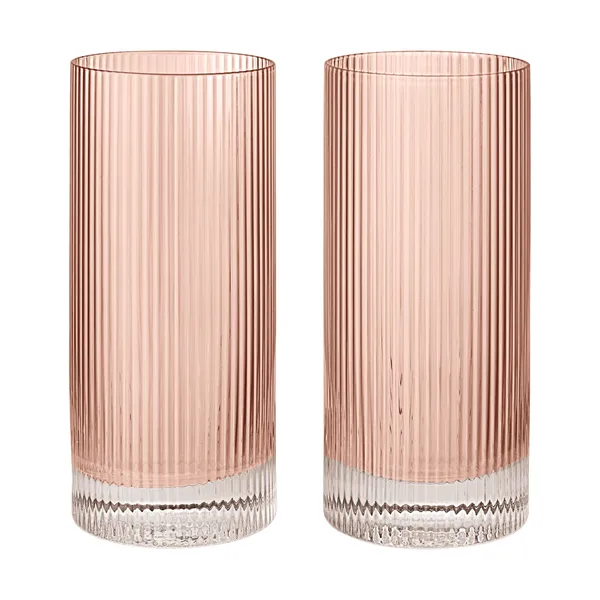 Ripple Highball glas 48 cl 2-pack, Blush