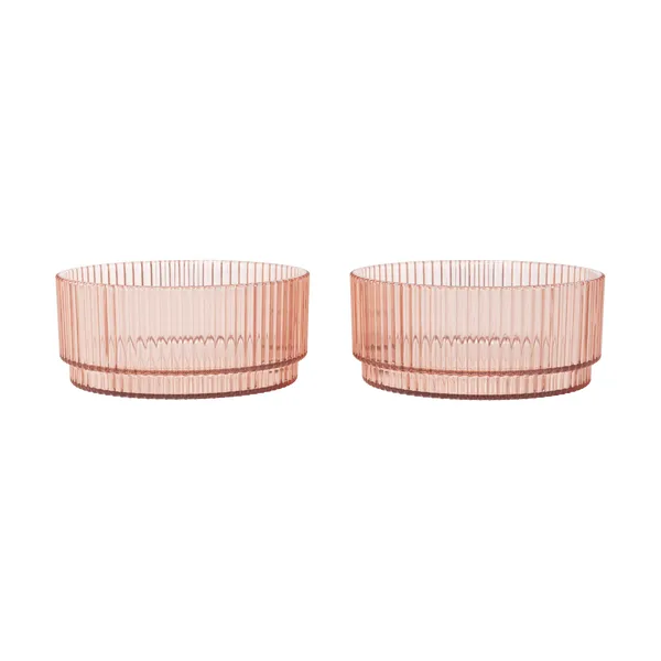 Ripple kids skål, Blush, 2-pack