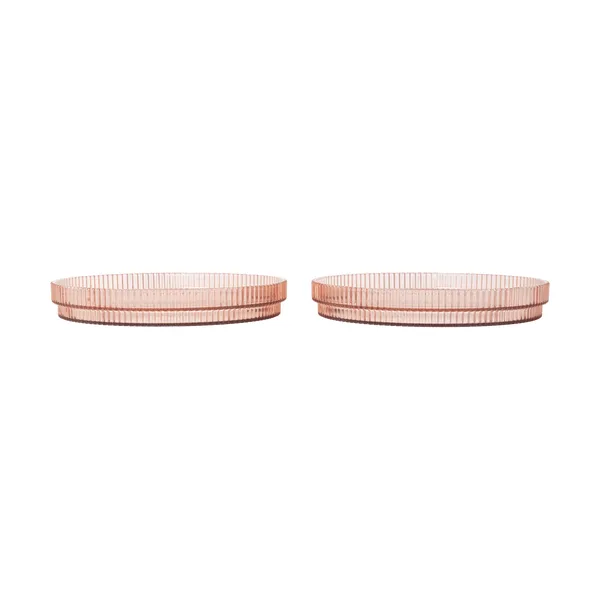 Ripple kids tallrik, Blush, 2-pack