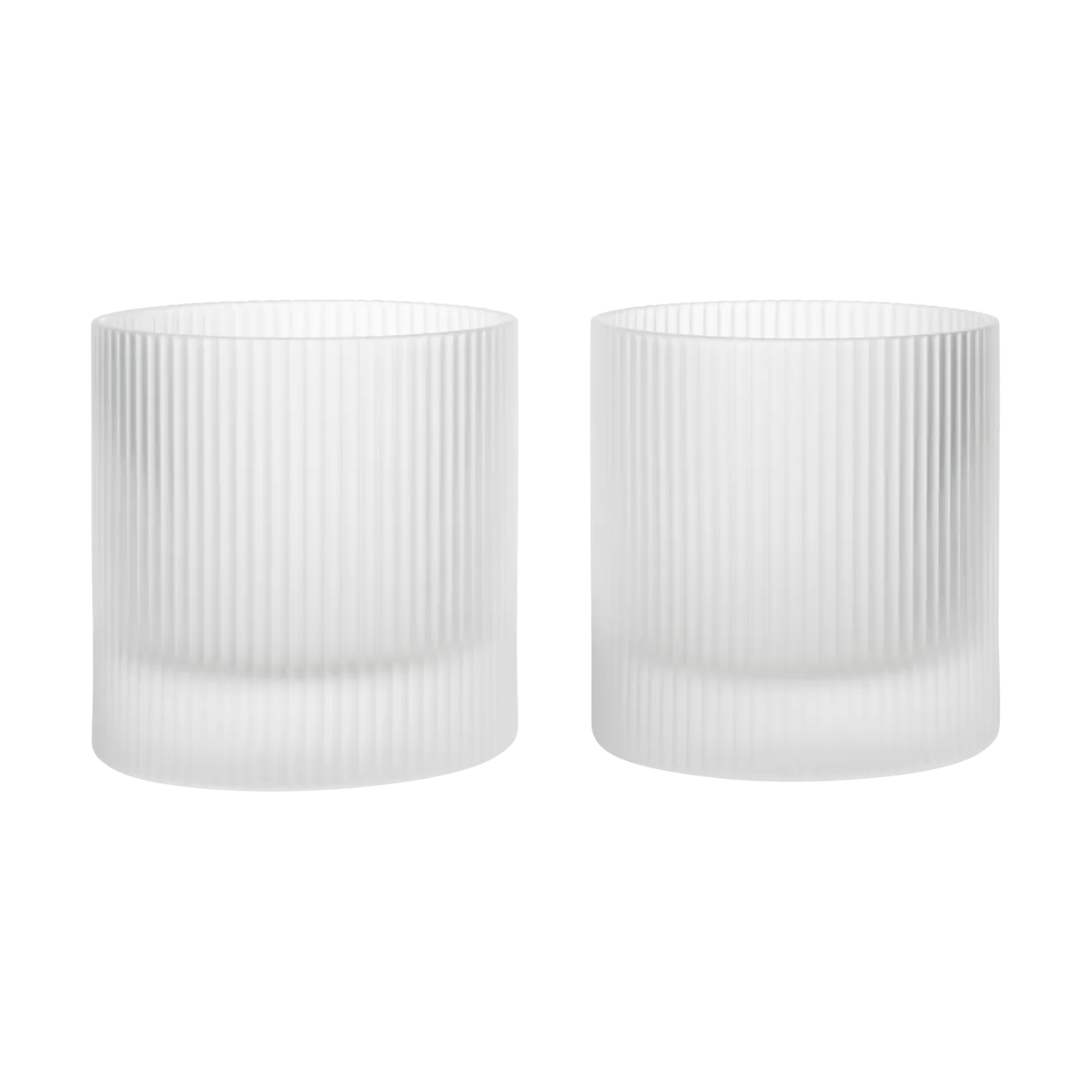 Ferm Living Ripple tumbler glas 25 cl 2-pak Frosted