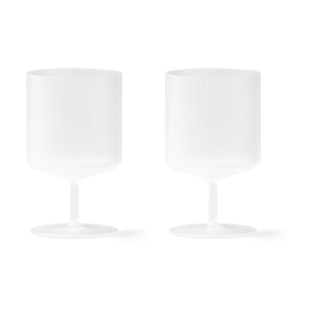 Ferm Living Ripple vinglas 2-pack Frosted