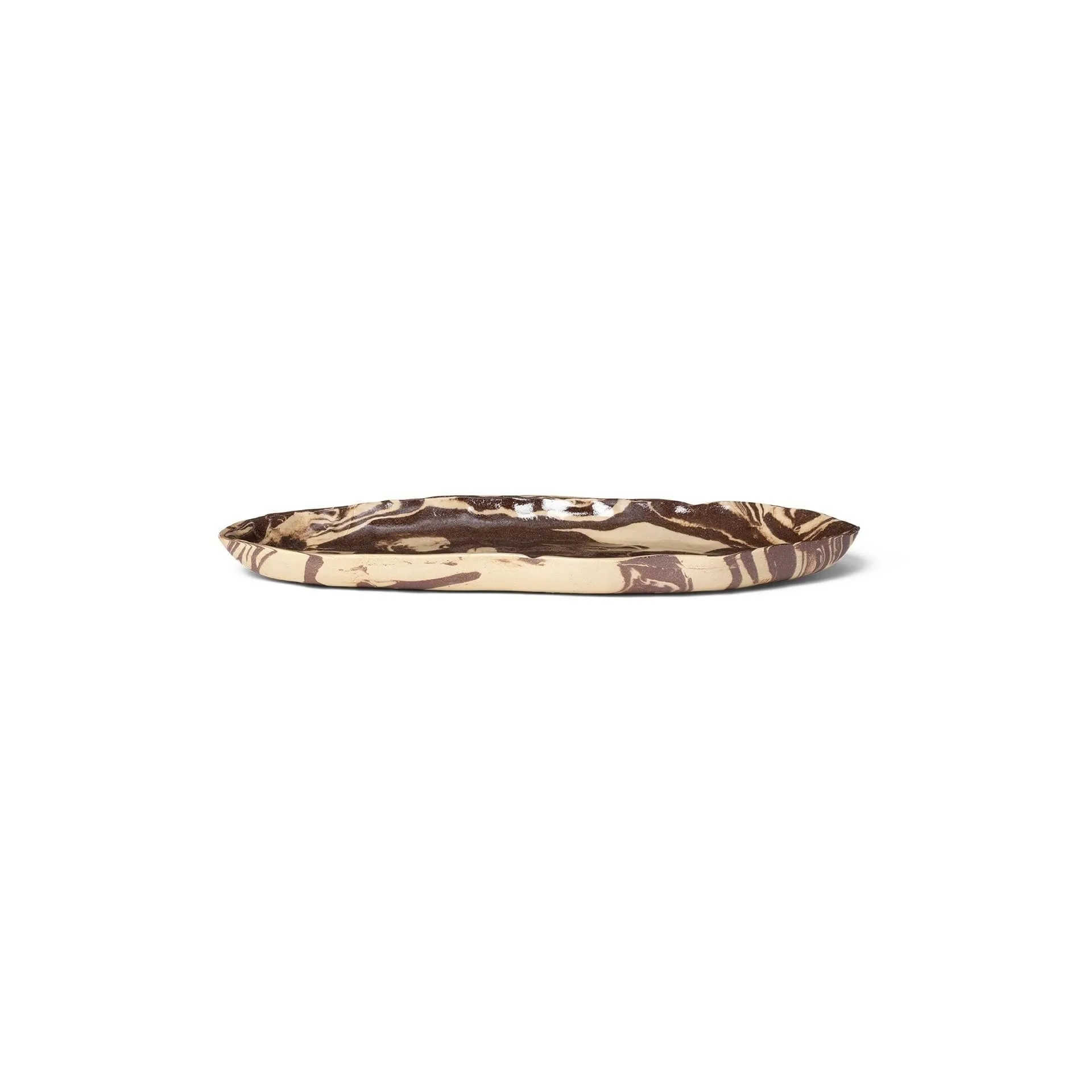 Ferm Living Ryu tallrik 37 cm Sand-brun