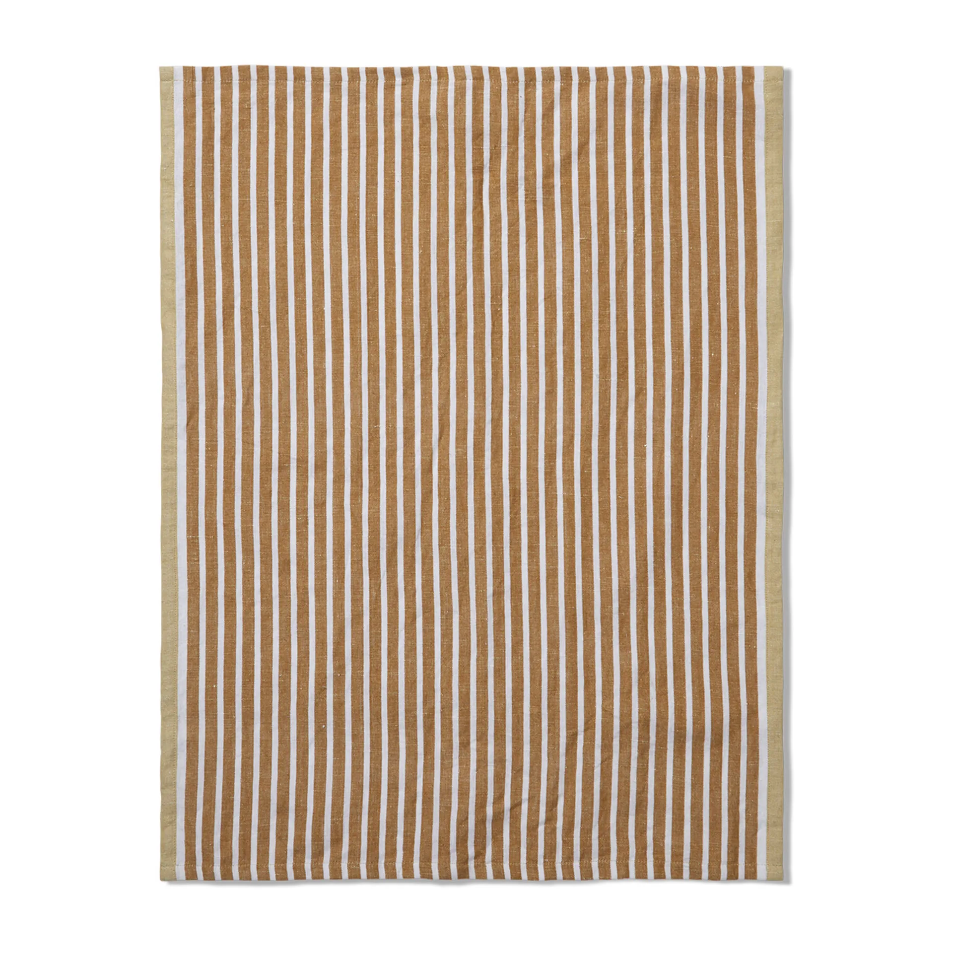 Ferm Living Serviette de cuisine Hale cm Golden brown-silver fern