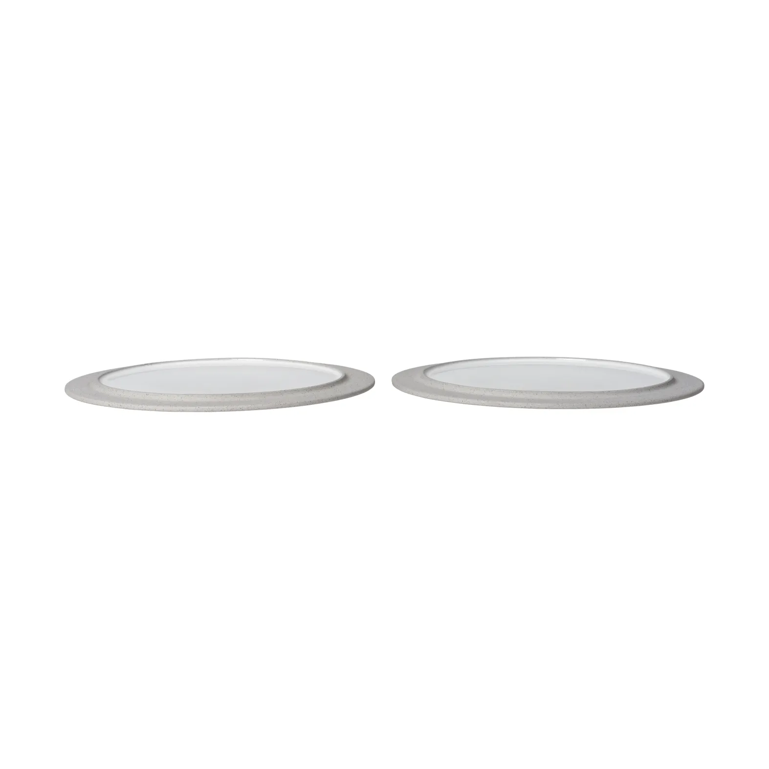 Ferm Living Sonae tallrik 2-pack Grey-white, &Oslash;28 cm