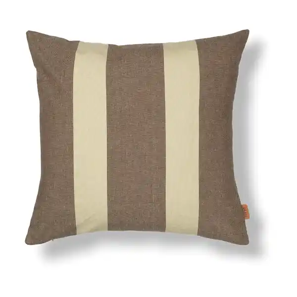 Strand outdoor kuddfodral 50x50 cm, Carob brown-parchment