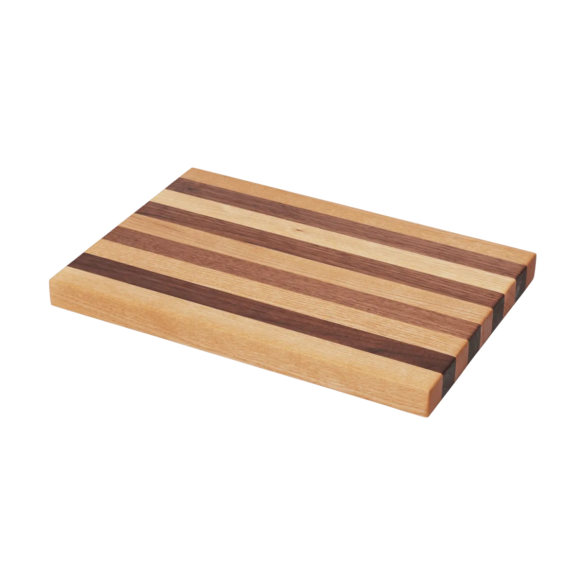 Ferm Living Stribe skærebræt bold 25x36 cm Walnut-oak