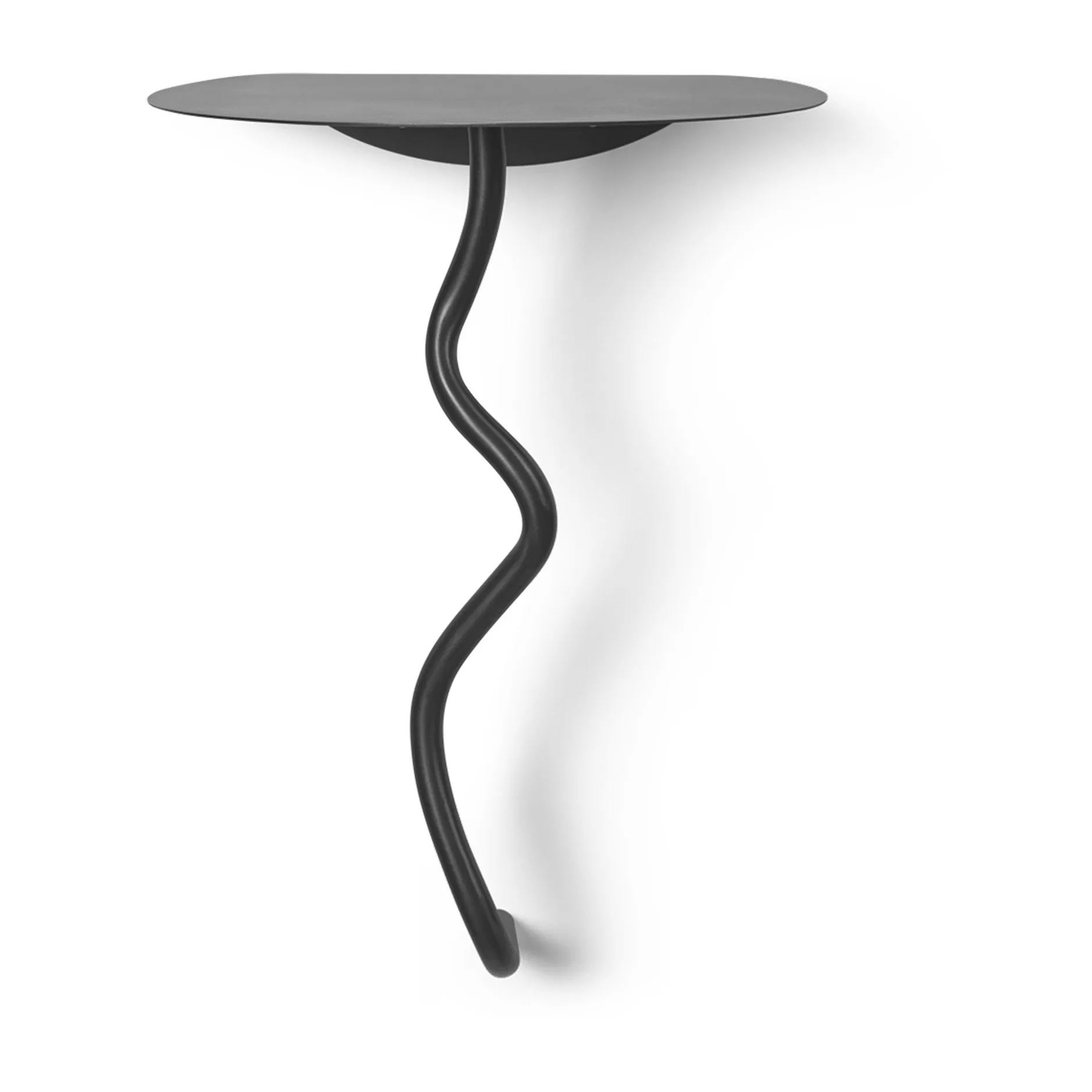 Ferm Living Table murale Curvature Black Brass