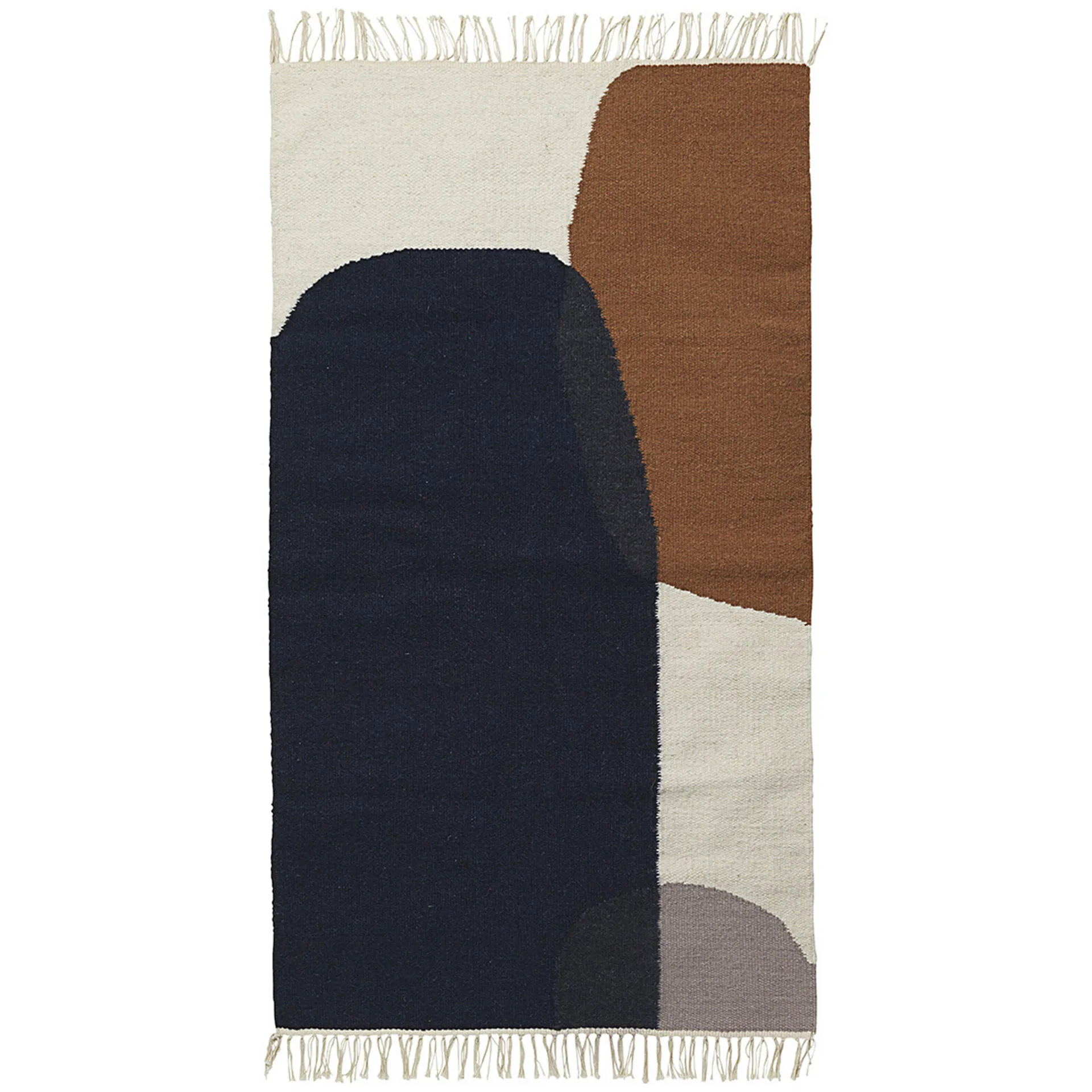 Ferm Living Tapis Kelim petit marge