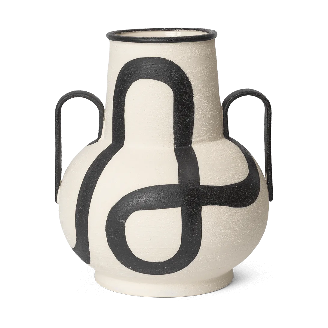 Ferm Living Trace vase Offwhite