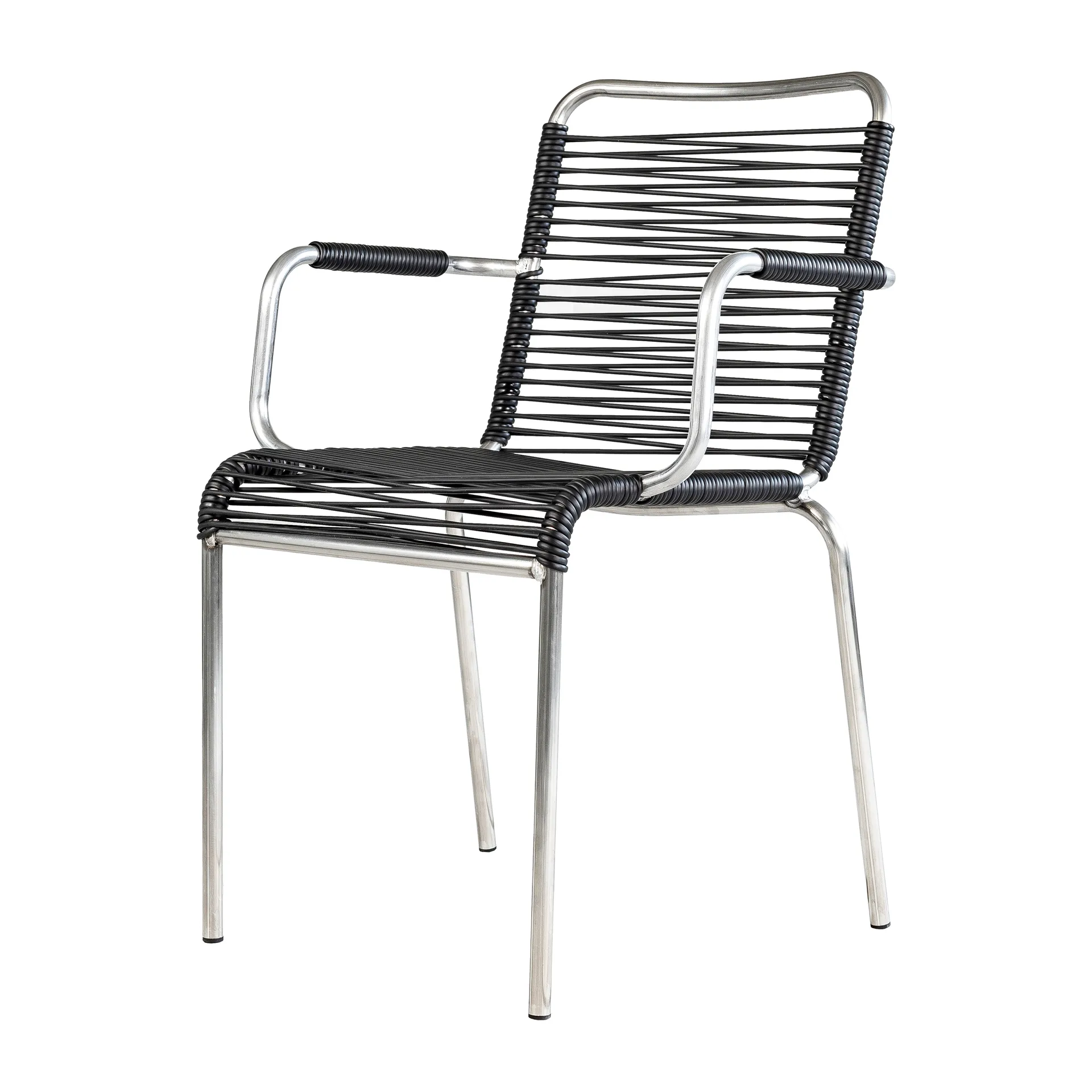 Fiam Fauteuil Mya aluminium Black