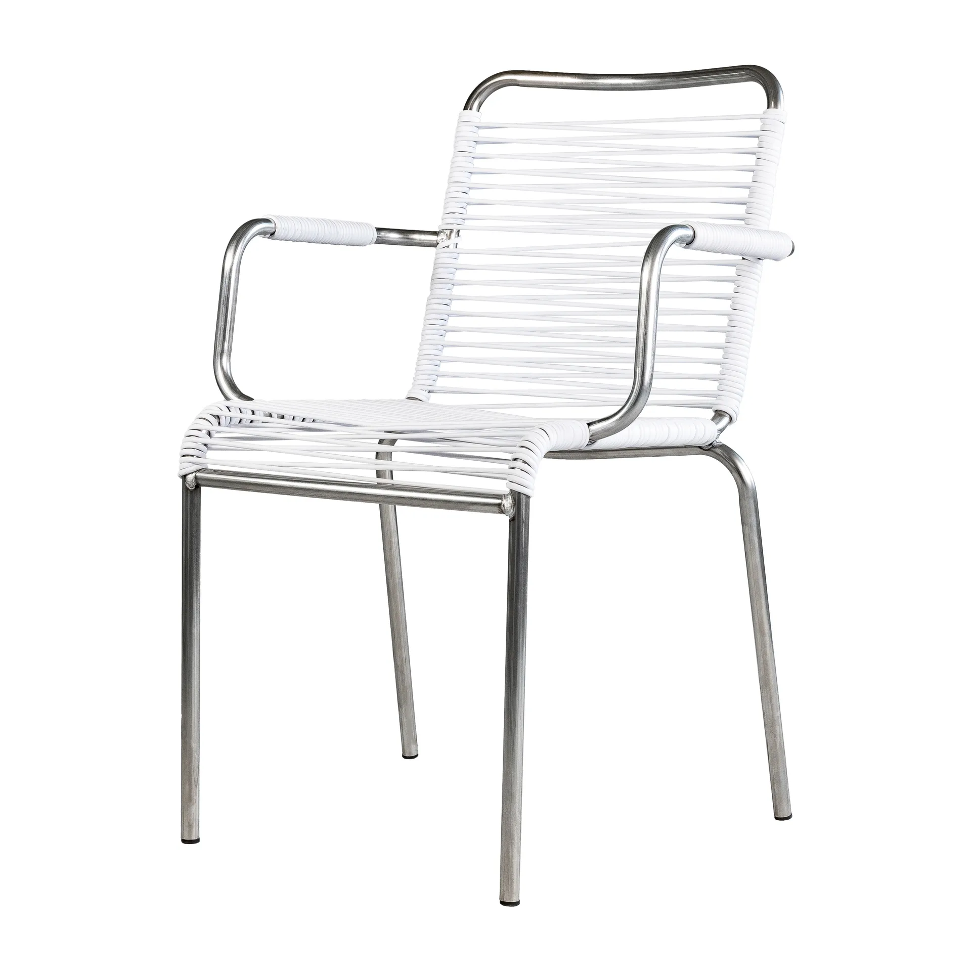 Fiam Fauteuil Mya aluminium White