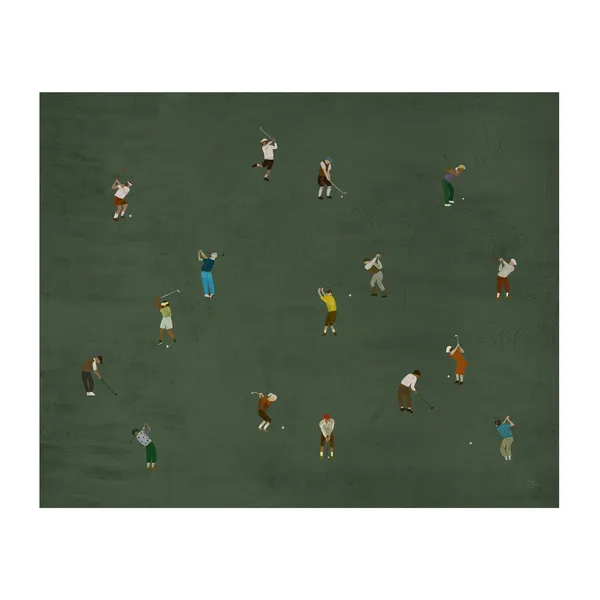 Golfers poster, 40x50 cm