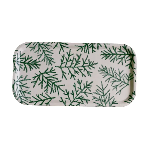 Granris bricka 22x43 cm, Vit