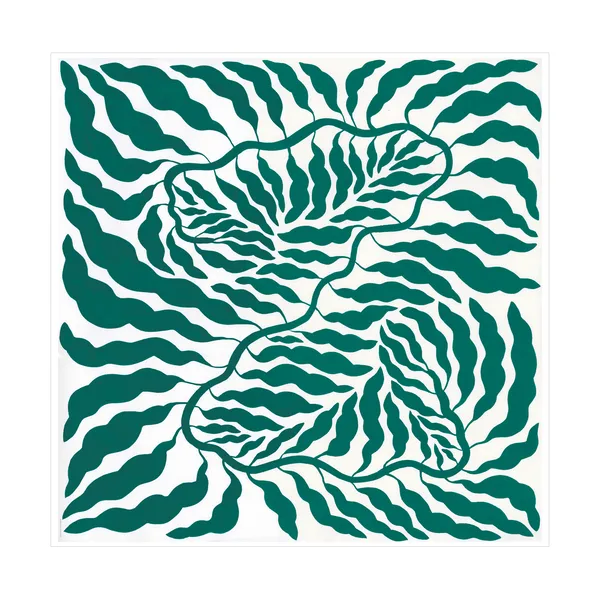 Green poster, 70x70 cm
