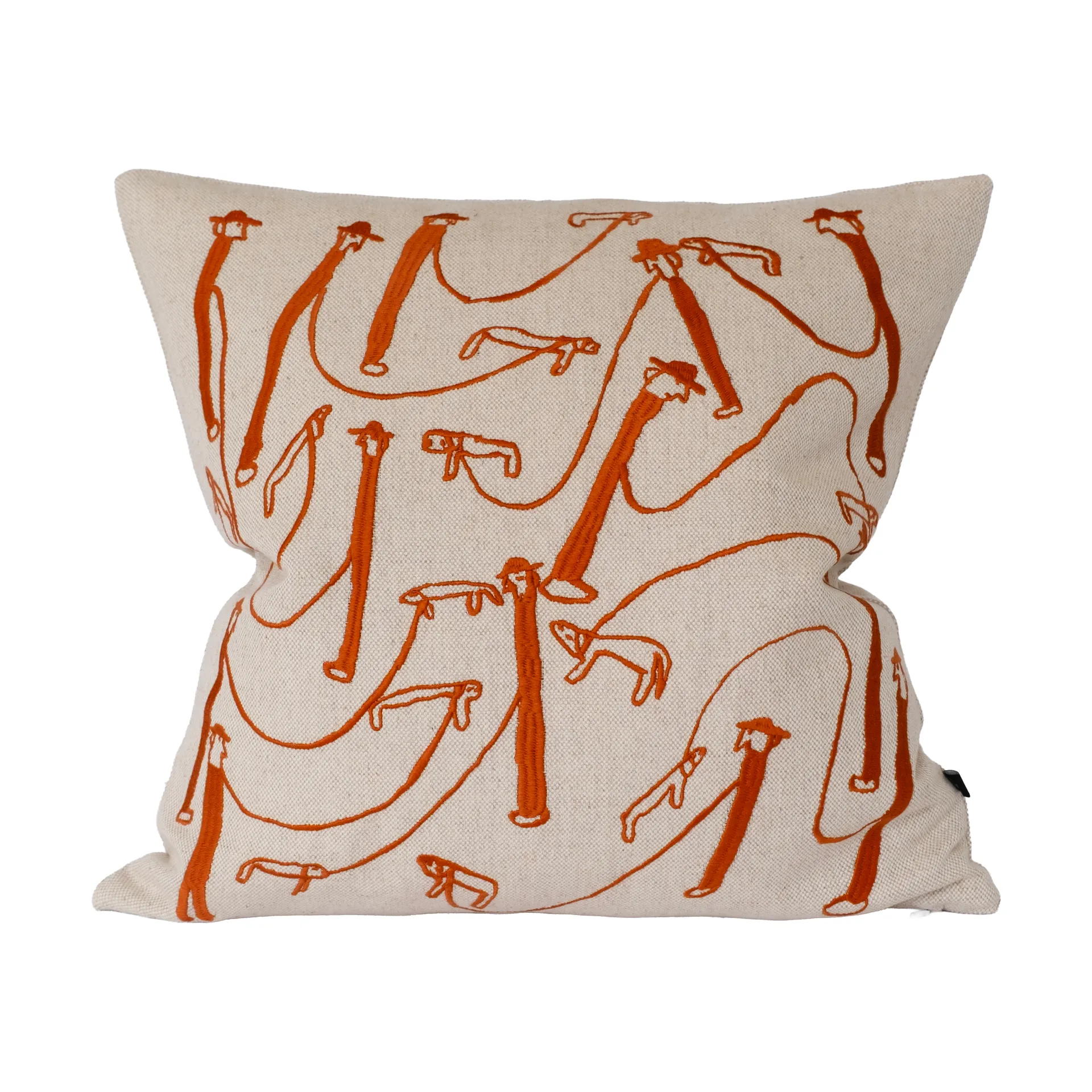 Fine Little Day Housse de coussin Dog Walk cm Natur-orange