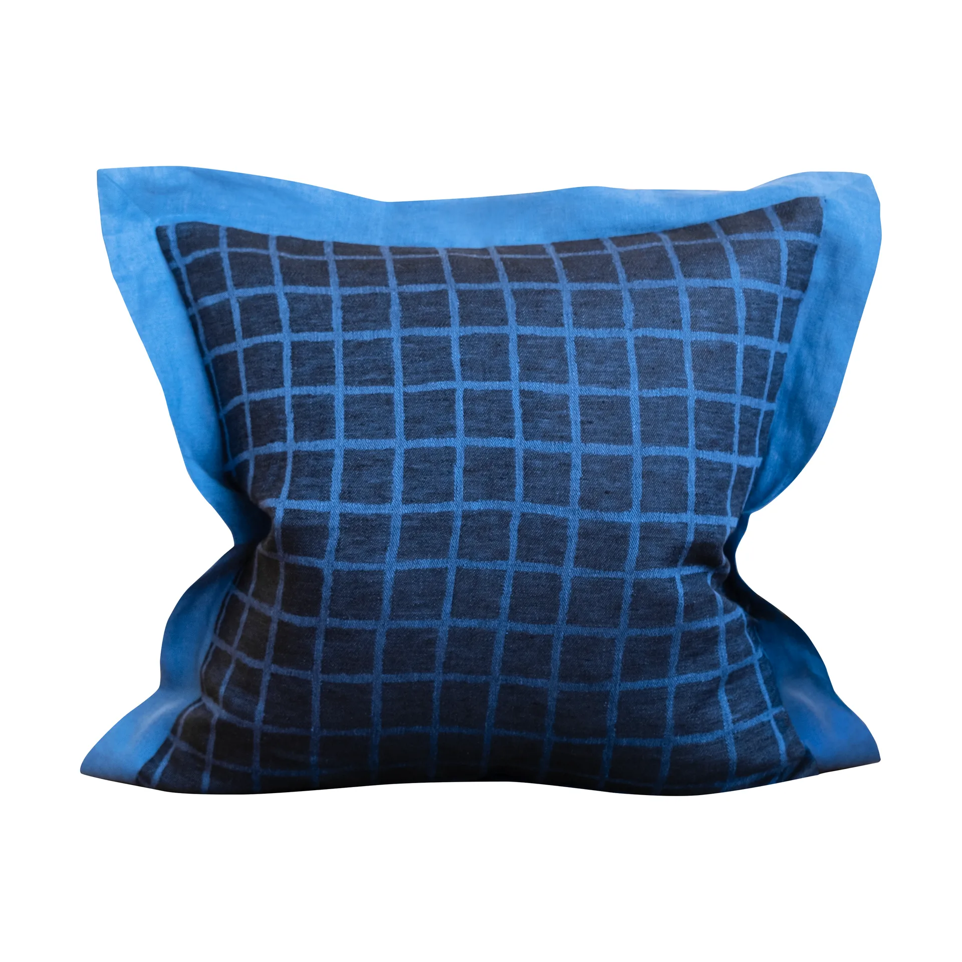 Fine Little Day Housse de coussin Rutig cm Blue-black