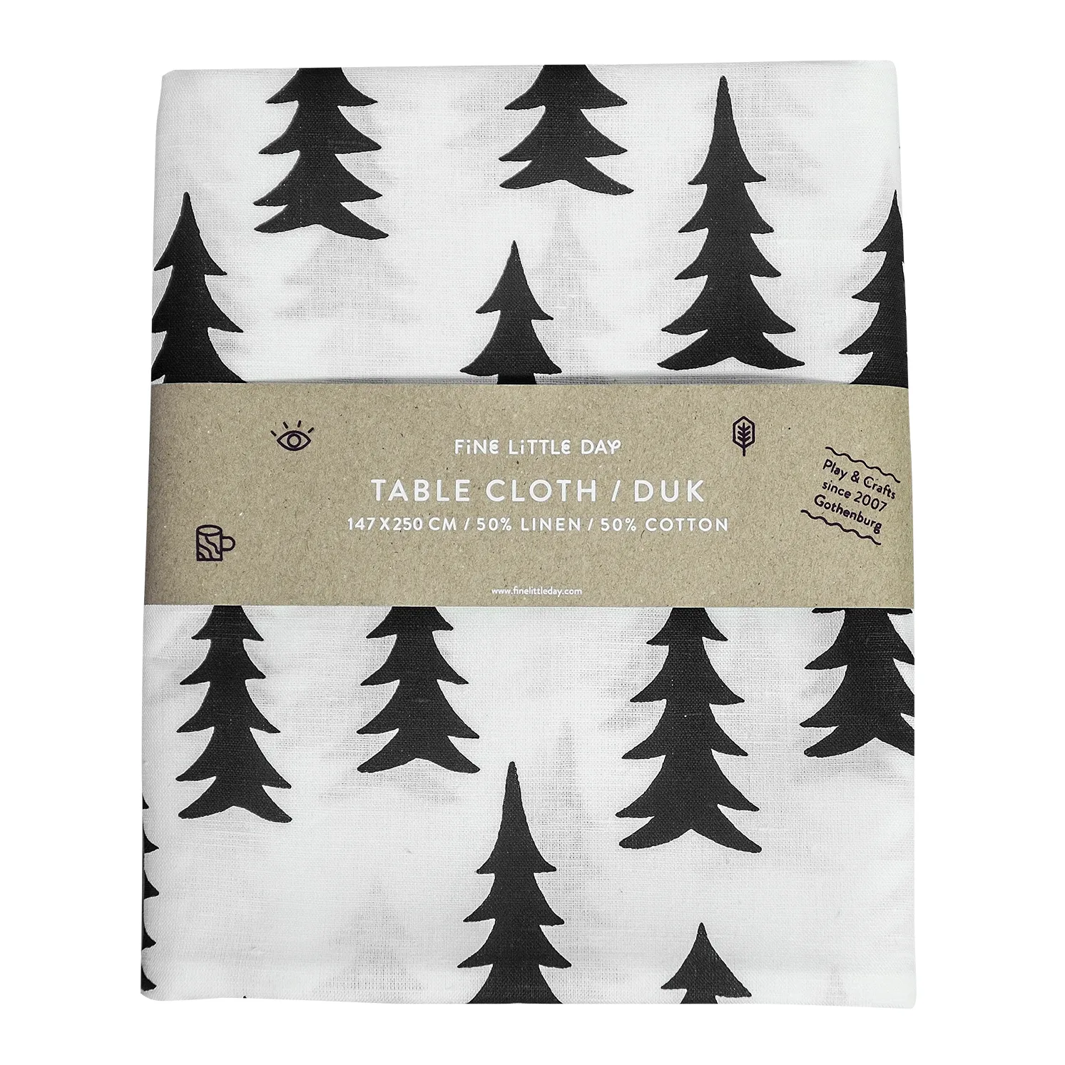 Fine Little Day Nappe Gran cm Noir-blanc
