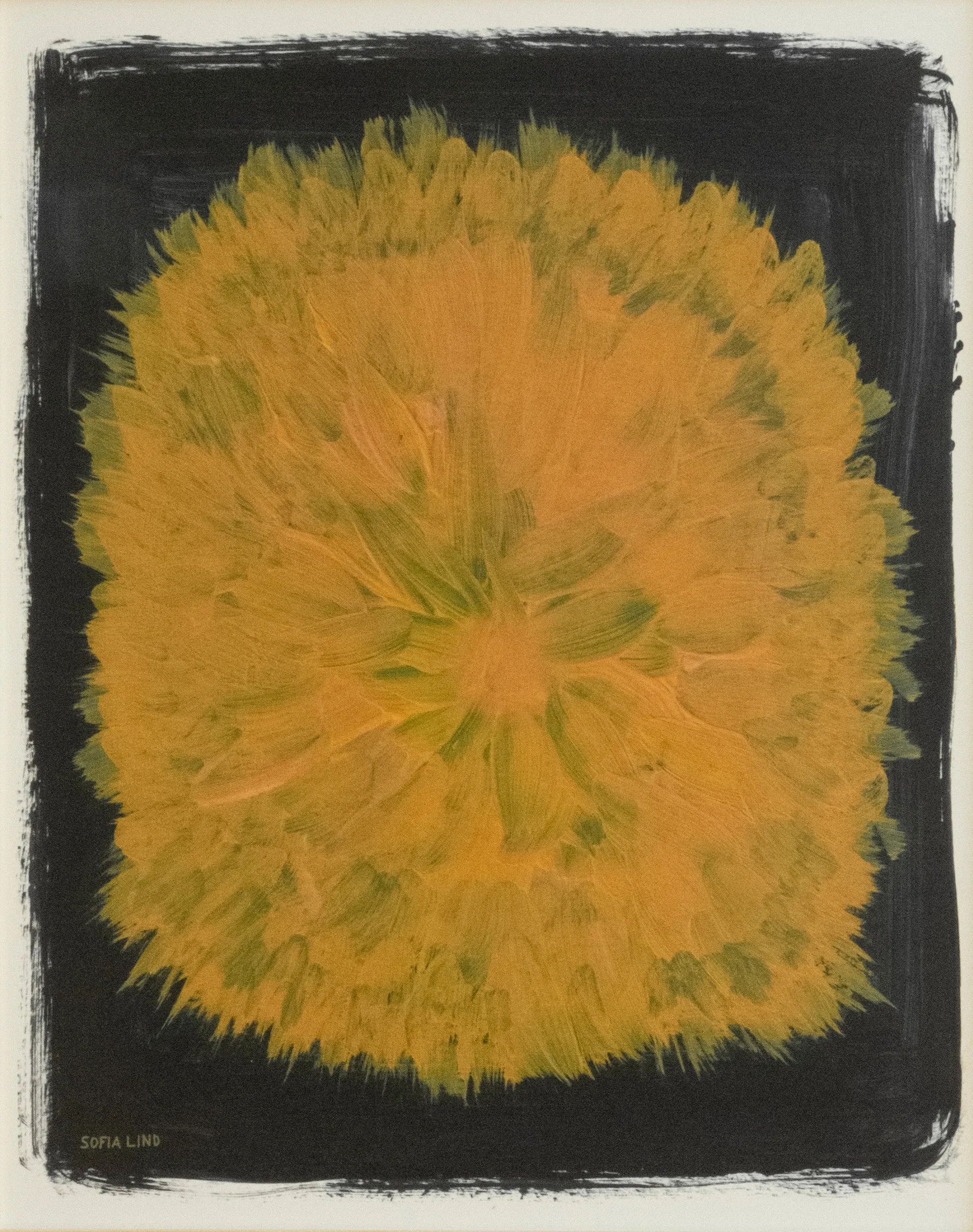 Fine Little Day Poster Dandelion cm Jaune-noir