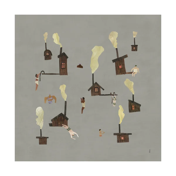 Sauna poster, 50x50 cm