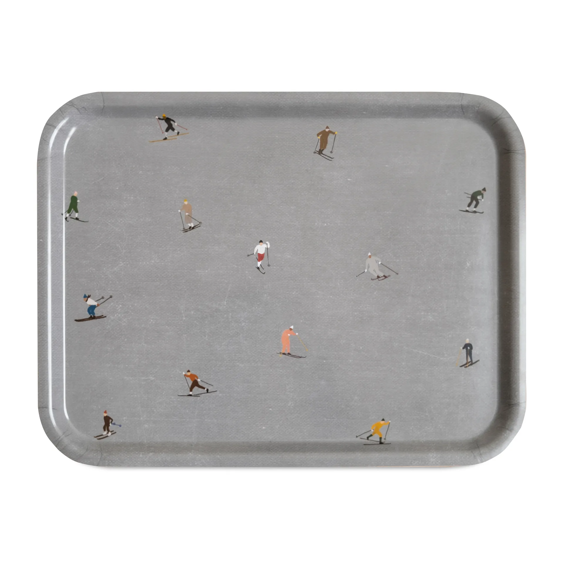 Fine Little Day Skiers bakke 33x43 cm Grå