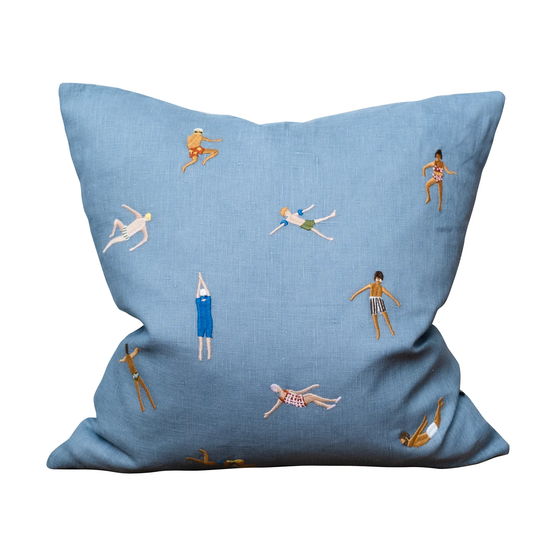Fine Little Day Swimmers pudebetræk 45x45 cm Blue billede