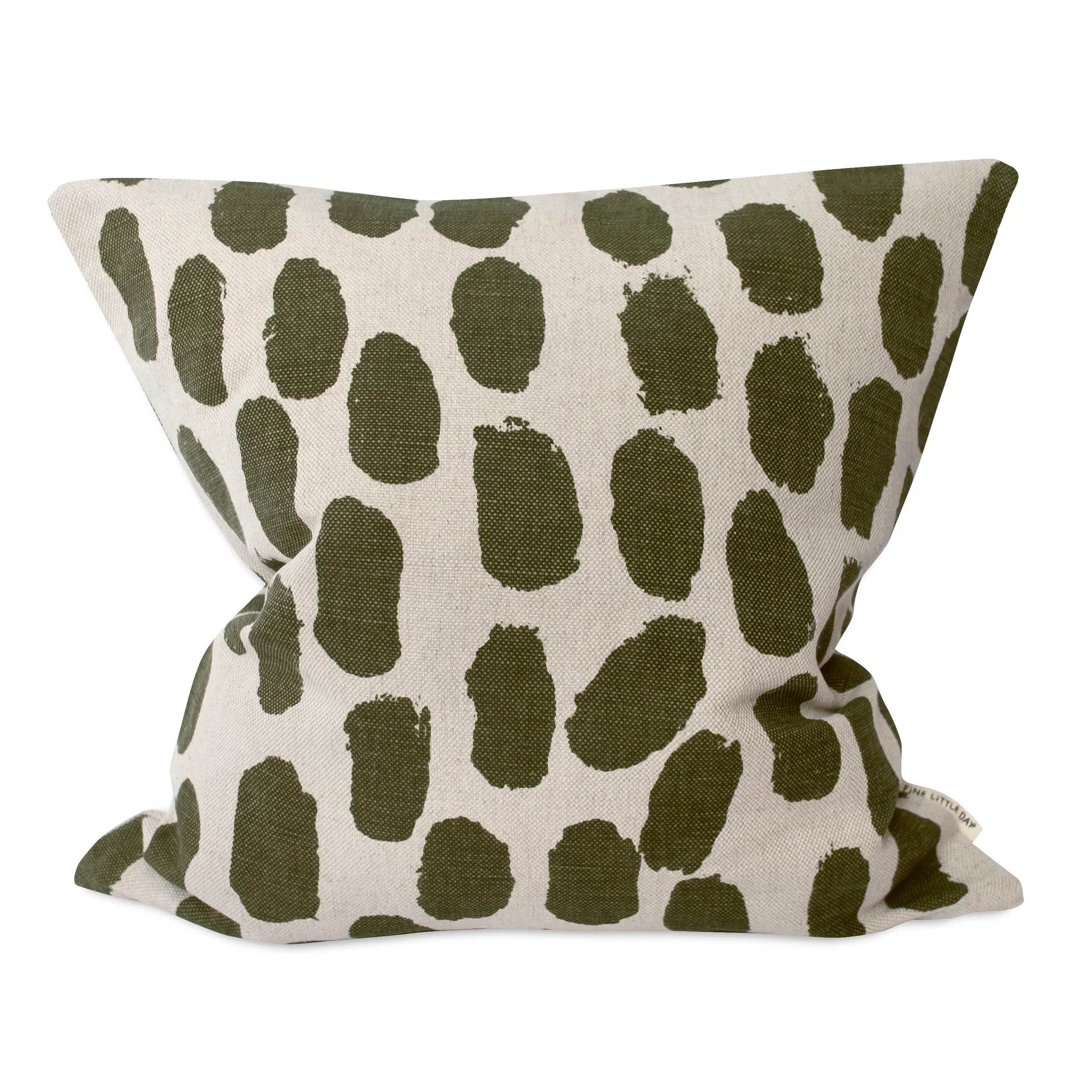 Fine Little Day Taie Dots cm Beige-vert olive