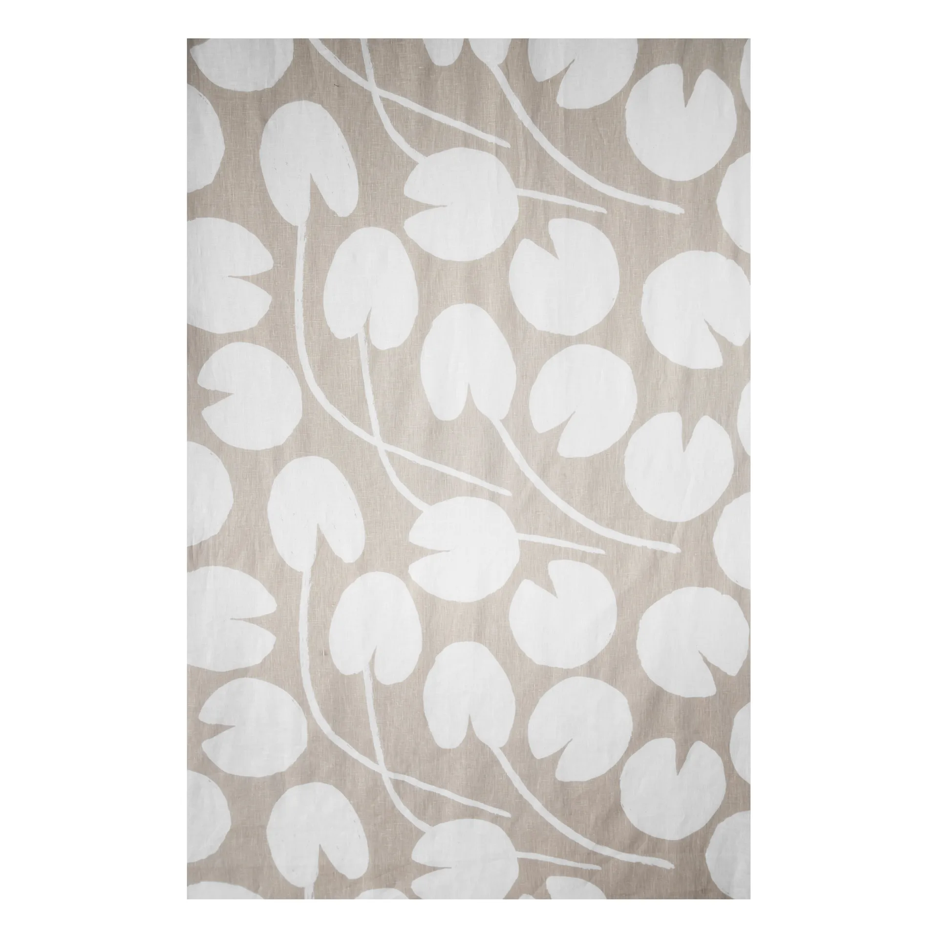 Fine Little Day Tissu Water lilies Sable-blanc