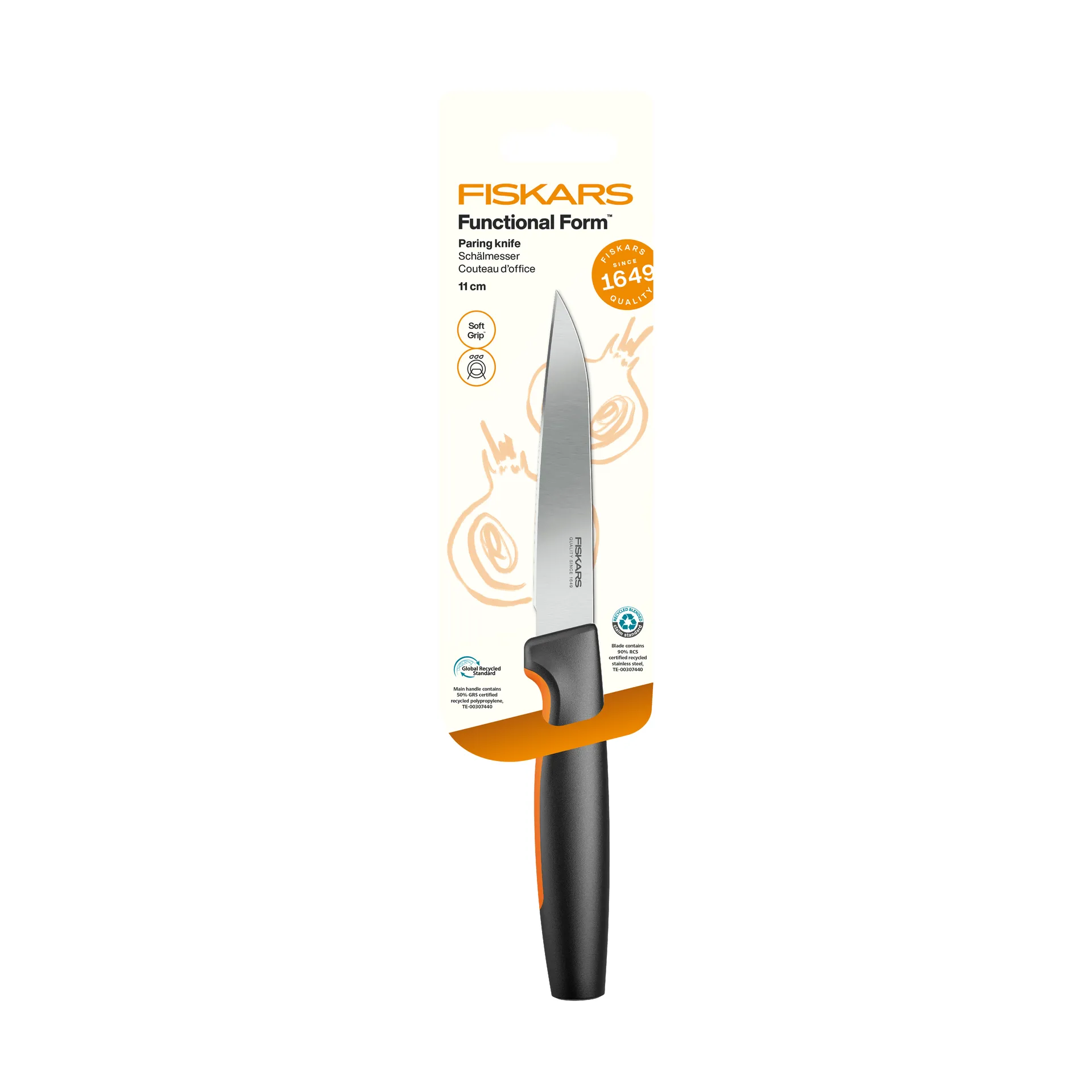 Fiskars Functional Form grönsakskniv Rostfritt stål