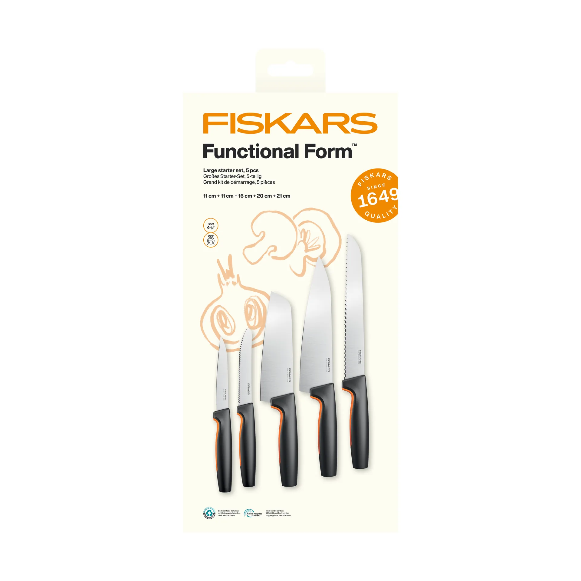 Fiskars Functional Form knivset Stort