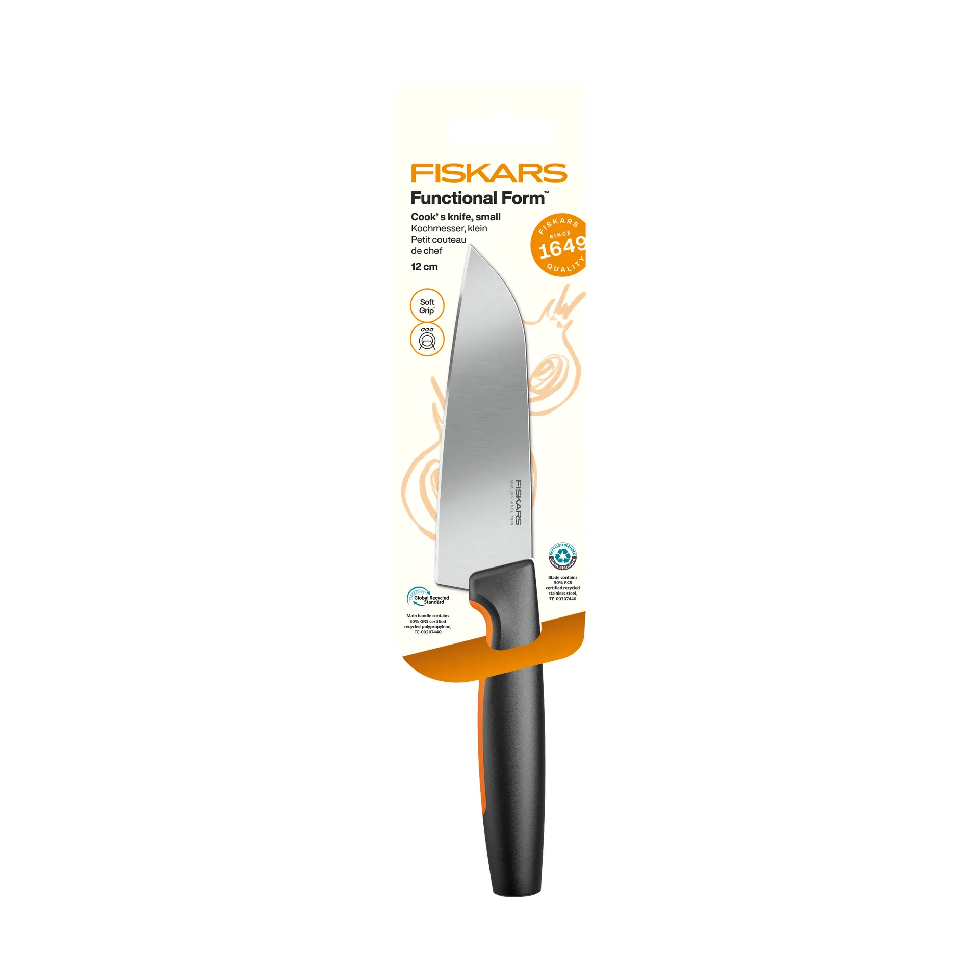 Fiskars Functional Form kockkniv Liten, rostfritt st&aring;l