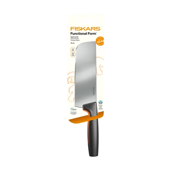 Functional Form nakiri kniv, Rostfritt stål
