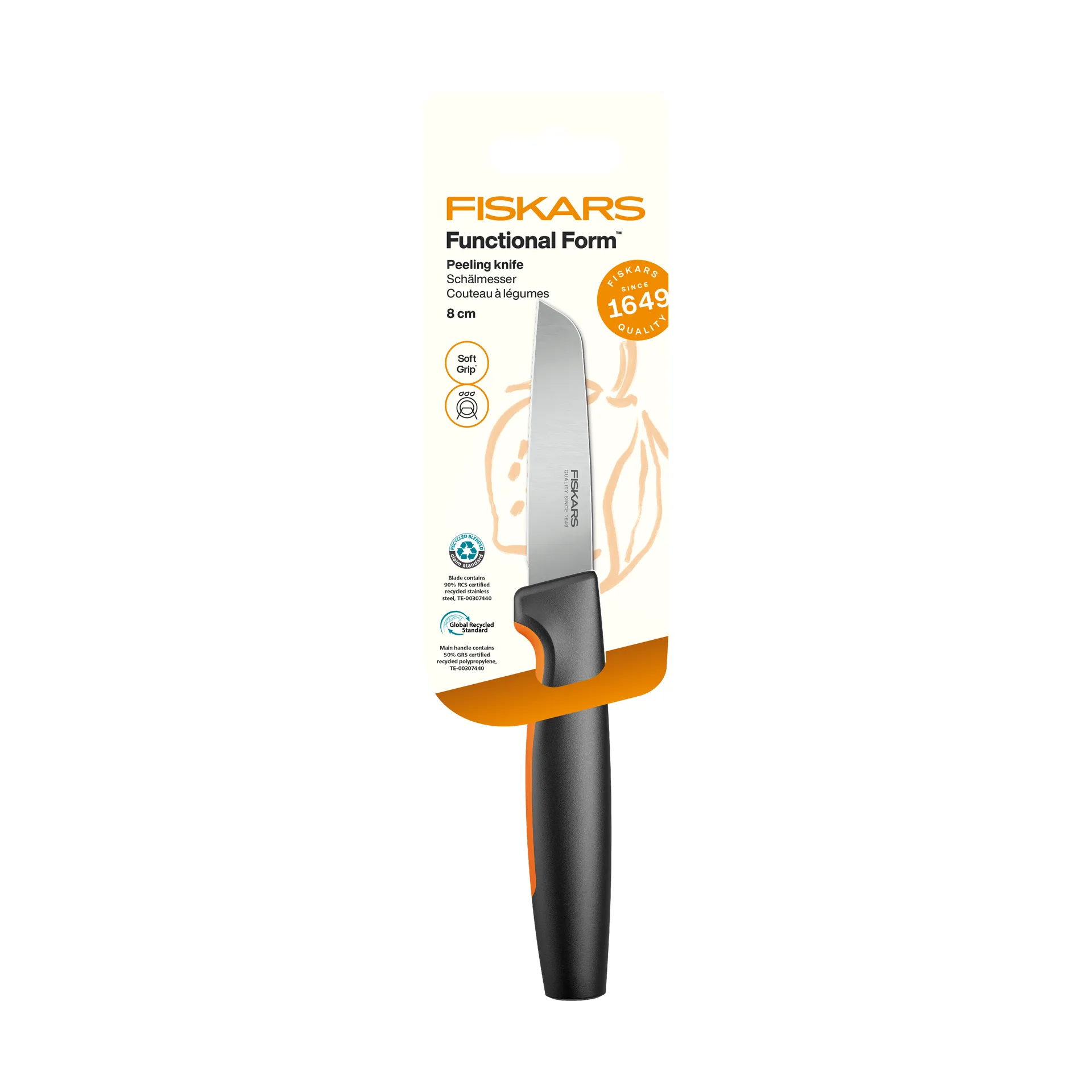 Fiskars Functional Form skalkniv Rostfritt st&aring;l