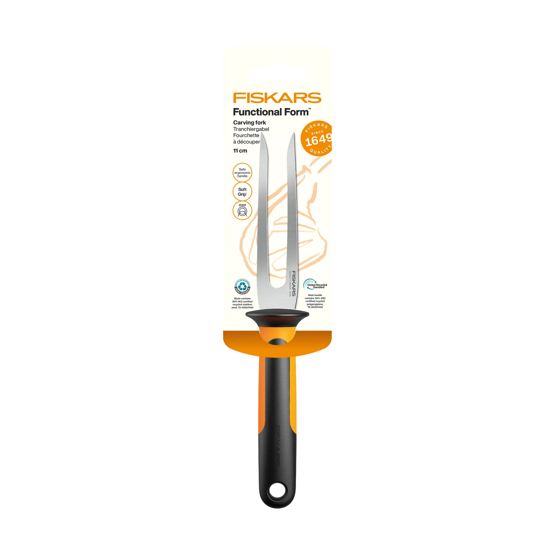Fiskars Functional Form stegegaffel Rustfrit stål