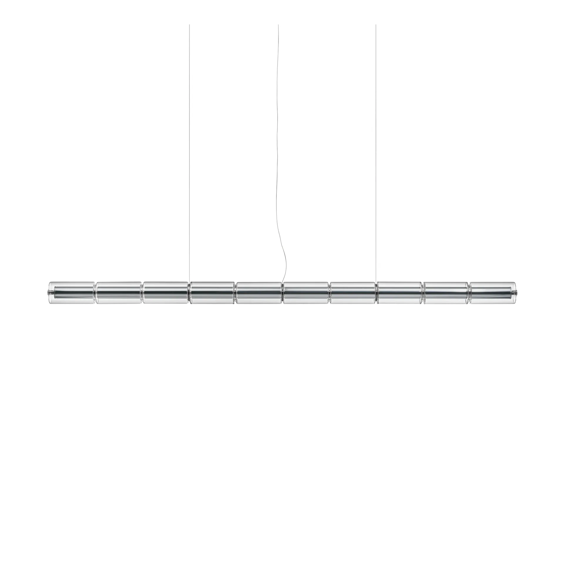 Flos Suspension Luce Cilindrica S2 207,2 cm Glass
