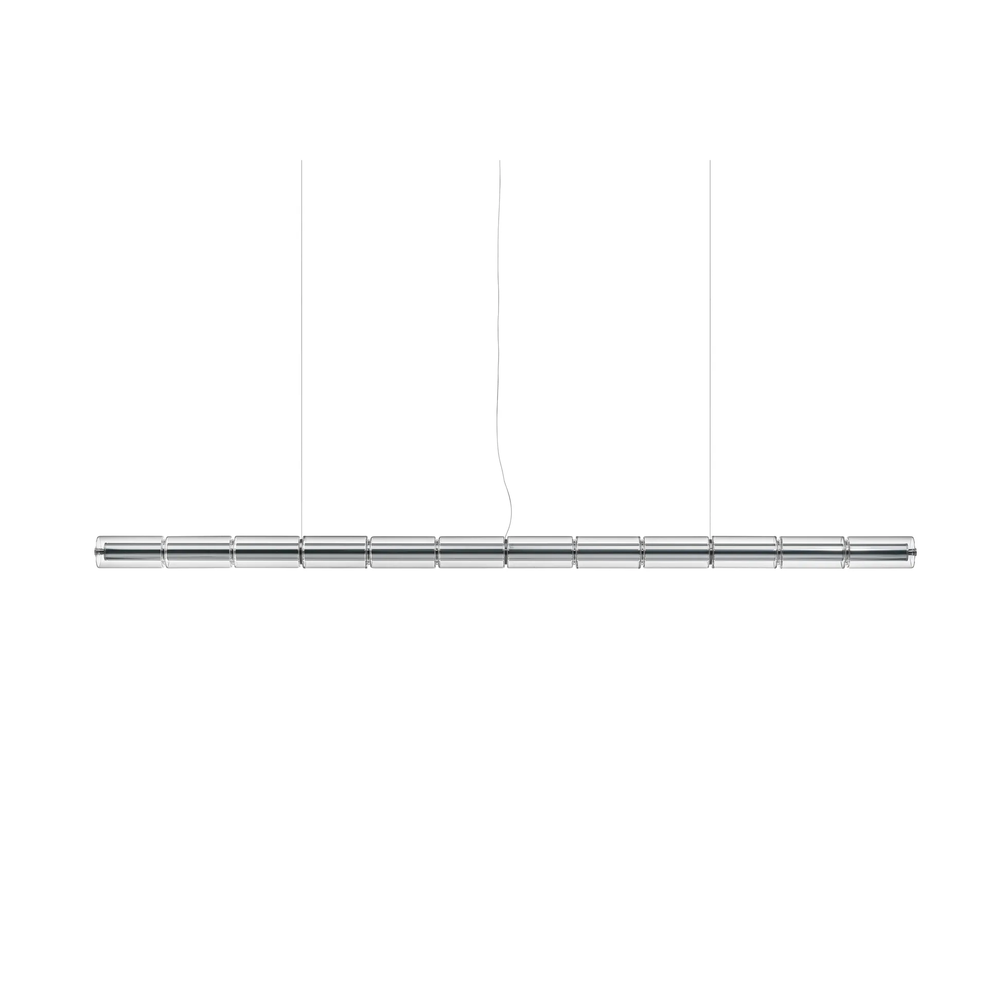 Flos Suspension Luce Cilindrica S3 248,8 cm Glass
