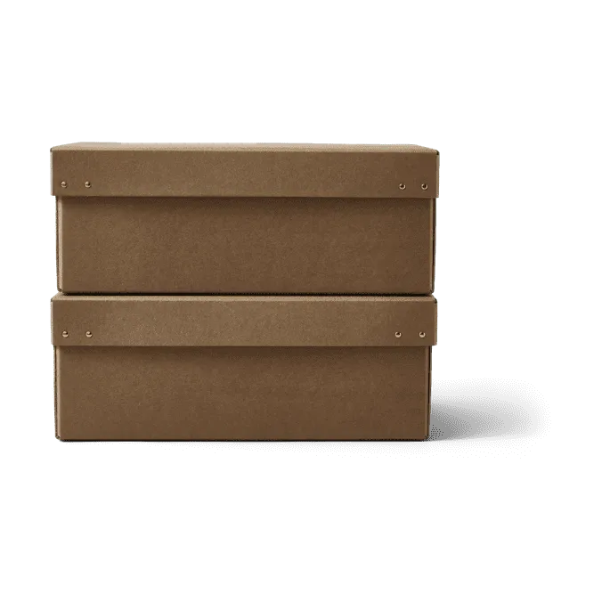 Form & Refine Boîte de rangement Ordinary 2 pièces Marron